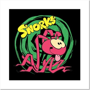 Snorkel Sensation Relive the Classic Snorks Films Colorful World and Delightful Characters on a Tee Posters and Art